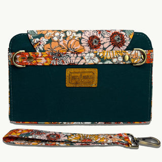 Lomanza Wristlet back view, handmade by BoltsandBridges.com