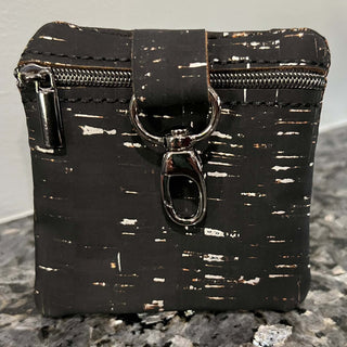 Bolts and Bridges On the Go Puppy Poop Bag - Black Cork back