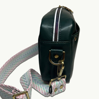 Bolts & Bridges Rainbow Rose Crossbody side view, boltsandbridges.com